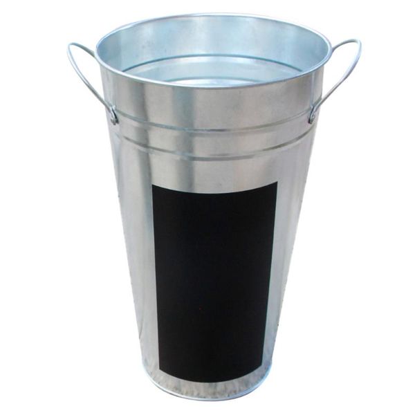 watering equipments 1pc iron sheet flower bucket with waterproof blackboard sticker hydroponics container garden planter display tub
watering equipments 1pc iron sheet flower bucket with waterproof blackboard sticker hydroponics container garden planter display tub