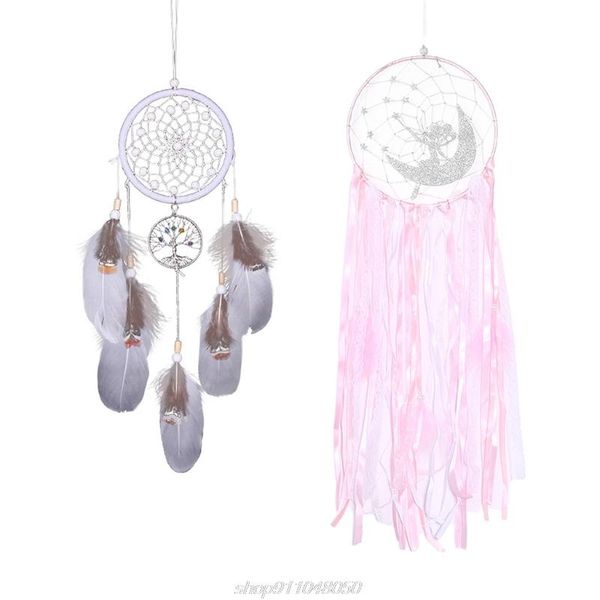 decorative objects & figurines handmade moon girl woven dream catcher boho macrame wall hanging tapestry home decoration d25 20 drop
decorative objects & figurines handmade moon girl woven dream catcher boho macrame wall hanging tapestry home decoration d25 20 drop