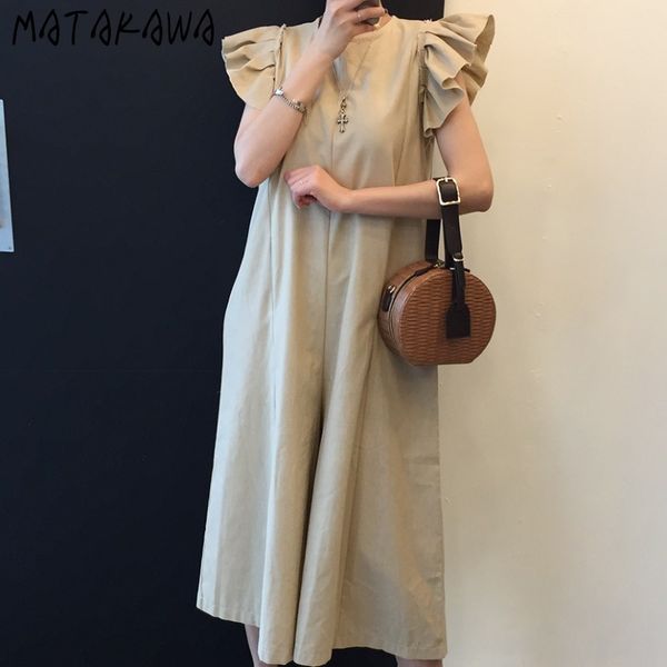 matakawa summer women's jumpsuit high waist flying sleeves loose straight wide leg pants casual pants loose jumpsuit 210513, Black;white
matakawa summer women's jumpsuit high waist flying sleeves loose straight wide leg pants casual pants loose jumpsuit 210513, Black;white
