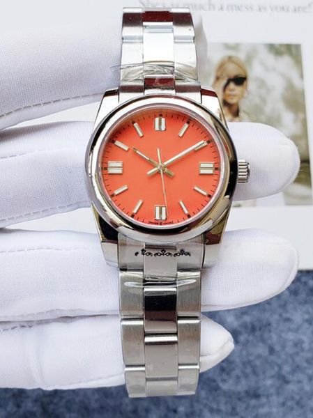 2021 women wristwatches orange colors self winding automatic watch movement mechanical stainless steel mens watches 31mm, Slivery;brown
2021 women wristwatches orange colors self winding automatic watch movement mechanical stainless steel mens watches 31mm, Slivery;brown