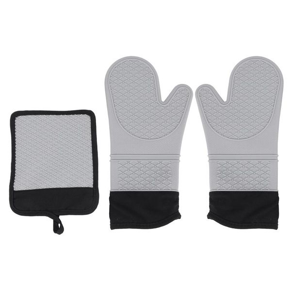 oven mitts 1 pair and pot holders,heat resistant non-slip surface,for bbq baking,cooking(machine washable)(gray)
oven mitts 1 pair and pot holders,heat resistant non-slip surface,for bbq baking,cooking(machine washable)(gray)