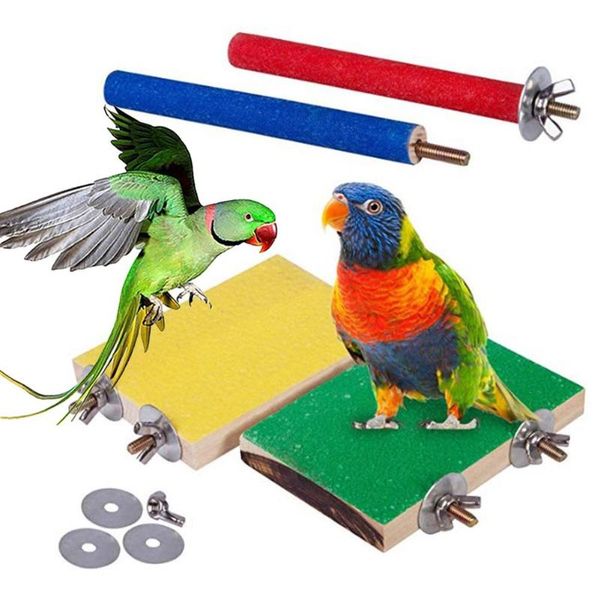 other bird supplies 4pcs pet parrot claw grinding bar stick stand perch wood board chew toy
other bird supplies 4pcs pet parrot claw grinding bar stick stand perch wood board chew toy