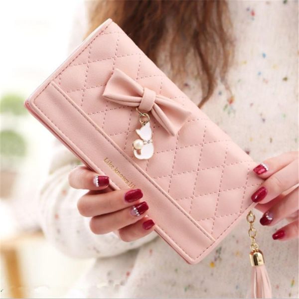 wallets tassel women clutch portfel pu leather wallet card holder zipper bowknot cat ladies purse long money bag, Red;black
wallets tassel women clutch portfel pu leather wallet card holder zipper bowknot cat ladies purse long money bag, Red;black