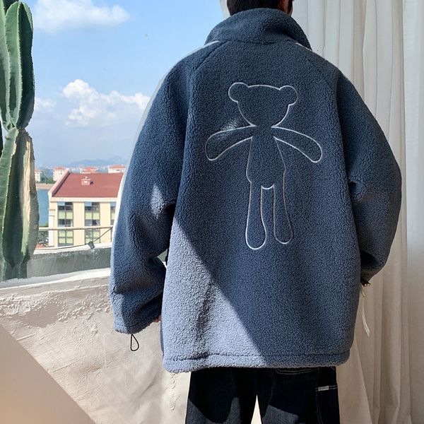 men's jackets privathinker lamb wool thicken jacket oversize little bear casual fashion male coat korean style warm harajuku clothing g, Black;brown
men's jackets privathinker lamb wool thicken jacket oversize little bear casual fashion male coat korean style warm harajuku clothing g, Black;brown