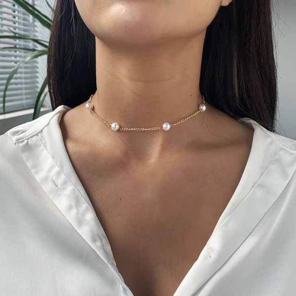 imitation pearl choker necklace for women gold color short chain necklaces ladies party jewelry boho chocker chokers, Golden;silver
imitation pearl choker necklace for women gold color short chain necklaces ladies party jewelry boho chocker chokers, Golden;silver