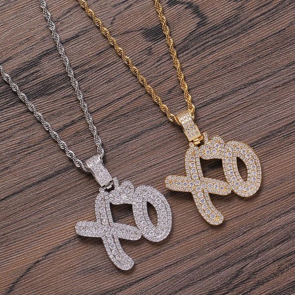 men hip hop out bling lettered xo rapper pendant necklaces pave cz fashion necklace jewelry gifts, Silver
men hip hop out bling lettered xo rapper pendant necklaces pave cz fashion necklace jewelry gifts, Silver