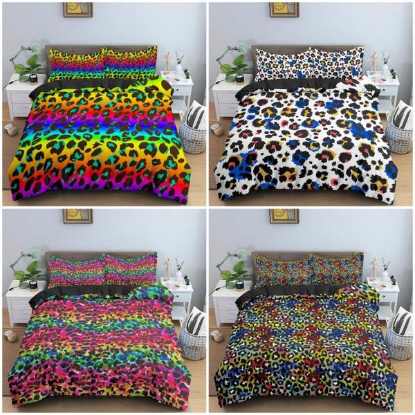 bright animal spots bedding set home textile with pillowcase watercolor rainbow duvet quilt cover 2/3pcs king decor sets
bright animal spots bedding set home textile with pillowcase watercolor rainbow duvet quilt cover 2/3pcs king decor sets
