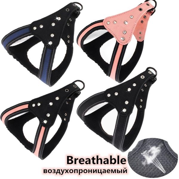 dog collars & leashes breast-band harness collar leash breathable mesh rhinestone material products for quick release pet supplies
dog collars & leashes breast-band harness collar leash breathable mesh rhinestone material products for quick release pet supplies