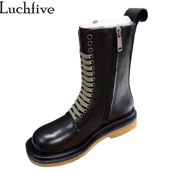 boots 2021 black leather combat thick flats motorcycle knight mid calf ankle winter shoes female
boots 2021 black leather combat thick flats motorcycle knight mid calf ankle winter shoes female