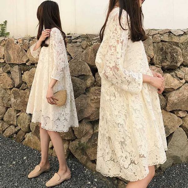 2021 autumn maternity lace dress plus size pregnant women dress sweet three quarter sleeve v-neck loose pregnancy empire dress y0924, White
2021 autumn maternity lace dress plus size pregnant women dress sweet three quarter sleeve v-neck loose pregnancy empire dress y0924, White
