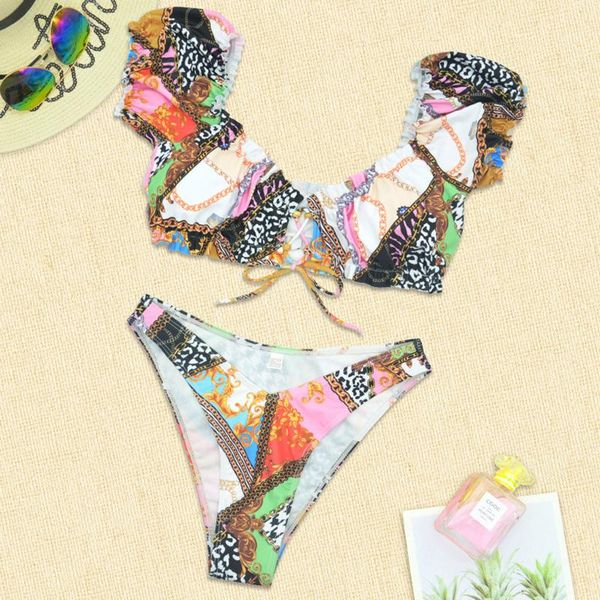 women's swimwear swimsuit 2021 fashion print two piece pushups beachwear women brazilian bikini, White;black
women's swimwear swimsuit 2021 fashion print two piece pushups beachwear women brazilian bikini, White;black