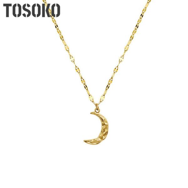stainless steel jewelry pleated moon crescent necklace women's fashion clavicle chain bsp756 pendant necklaces, Silver
stainless steel jewelry pleated moon crescent necklace women's fashion clavicle chain bsp756 pendant necklaces, Silver