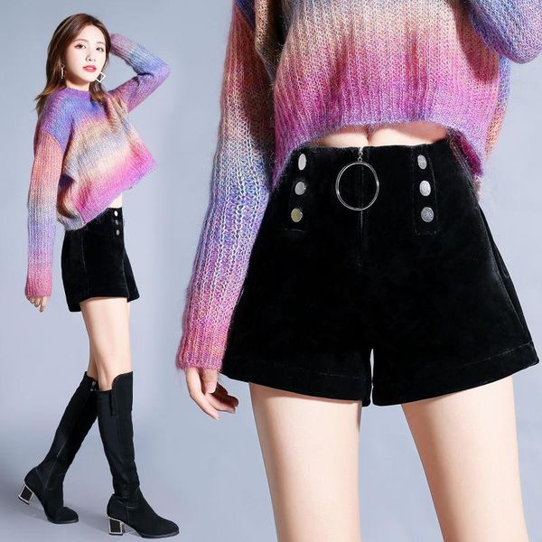 autumn women korean fashion shorts female classic basic casual wide leg loose zipper velvet elegant q130 women's, White;black
autumn women korean fashion shorts female classic basic casual wide leg loose zipper velvet elegant q130 women's, White;black
