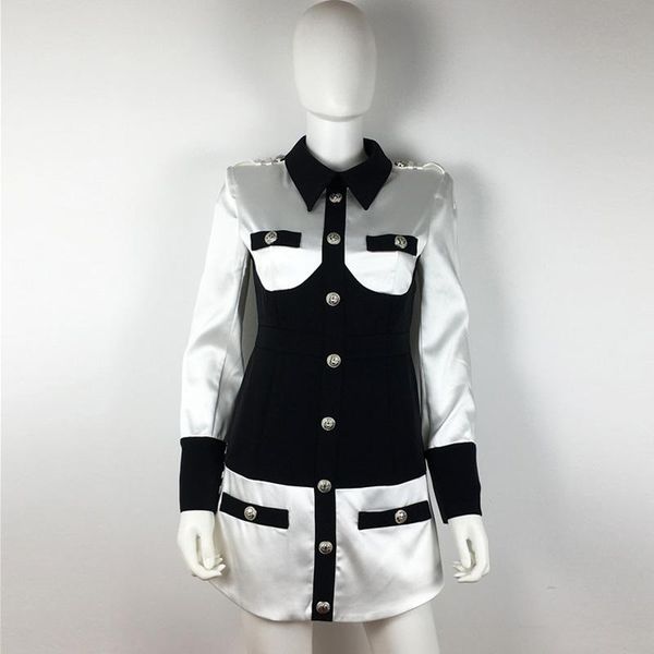 casual dresses spring 2021 arrival runway women long sleeve mini dress black white patchwork metal button bodycon, Black;gray
casual dresses spring 2021 arrival runway women long sleeve mini dress black white patchwork metal button bodycon, Black;gray
