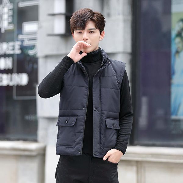 men's vests winter vest cashmere jacket thicken sleeveless men work fleece coat mens outdoors, Black;white
men's vests winter vest cashmere jacket thicken sleeveless men work fleece coat mens outdoors, Black;white