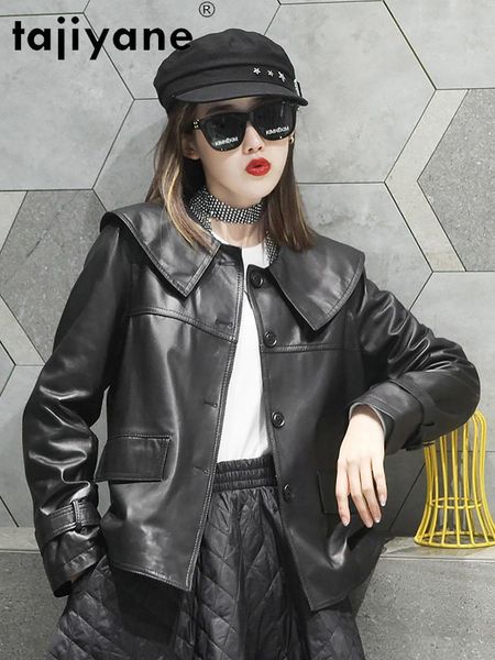 women's leather & faux jacket real sheepskin coat female korean style coats and jackets women spring 2021 veste femme pph4506, Black
women's leather & faux jacket real sheepskin coat female korean style coats and jackets women spring 2021 veste femme pph4506, Black