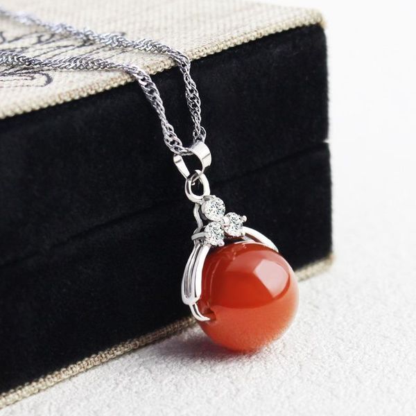 pendant necklaces natural red powder crystal round bead necklace simple korean women short clavicle chain trinket wholesale, Silver
pendant necklaces natural red powder crystal round bead necklace simple korean women short clavicle chain trinket wholesale, Silver