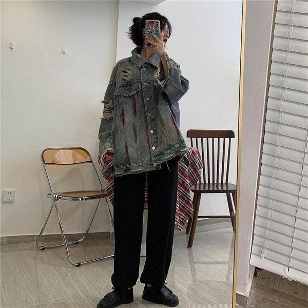 women's jackets 2021 spring casual retro loose graffiti jacket blouse denim women warm chic street style clothing, Black;brown
women's jackets 2021 spring casual retro loose graffiti jacket blouse denim women warm chic street style clothing, Black;brown