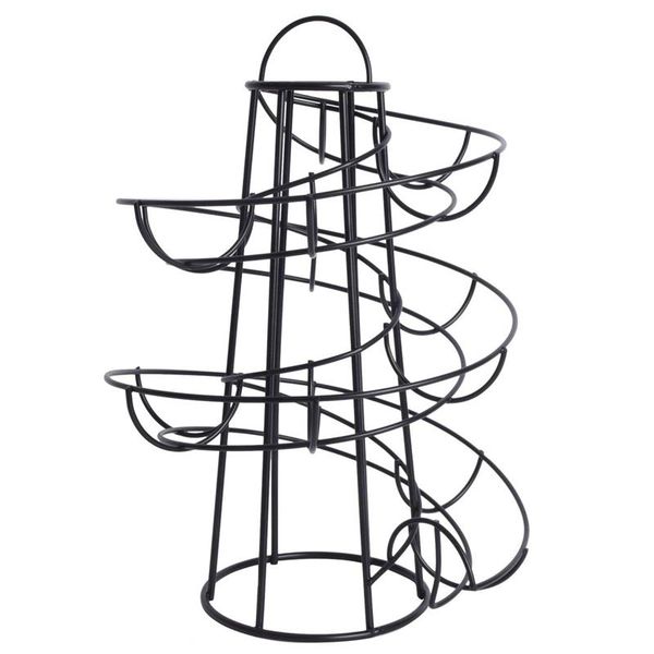 bathroom shelves modern spiraling design metal standing egg skelter/dispenser rack (black)
bathroom shelves modern spiraling design metal standing egg skelter/dispenser rack (black)