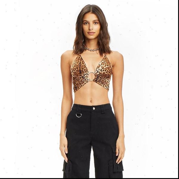 leopard print t womens camis shirts halter short sleeve sleeveless backless streetwear crop, White
leopard print t womens camis shirts halter short sleeve sleeveless backless streetwear crop, White