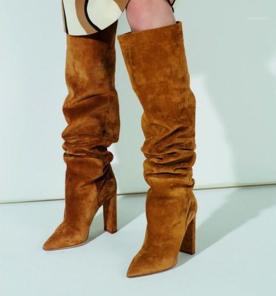 boots selling bronw suede loose fall pointed toe women square heels winter chunky knee high1, Black
boots selling bronw suede loose fall pointed toe women square heels winter chunky knee high1, Black