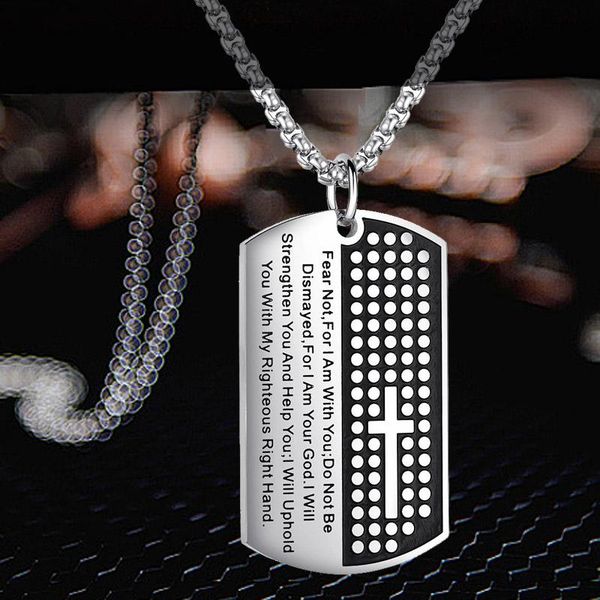 pendant necklaces 2021 bible cross necklace stainless steel jewelry colar men gold religious gifts christian jewellery collares, Silver
pendant necklaces 2021 bible cross necklace stainless steel jewelry colar men gold religious gifts christian jewellery collares, Silver