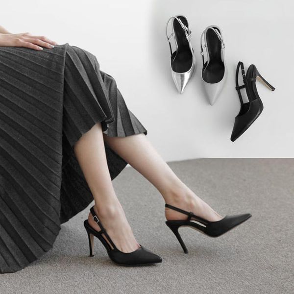 dress shoes summer sandals women baotou pointed black high heel word buckle fine shoe leather 6cm 8cm size 33 42
dress shoes summer sandals women baotou pointed black high heel word buckle fine shoe leather 6cm 8cm size 33 42
