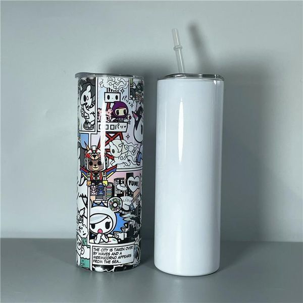 20oz sublimation white straight skinny tumbler stainless steel cup with lid plastic straw double walled insulated vacuum water bottle coffee
20oz sublimation white straight skinny tumbler stainless steel cup with lid plastic straw double walled insulated vacuum water bottle coffee