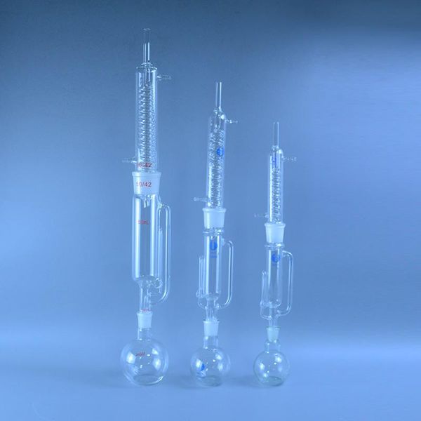 lab supplies 150ml/250ml/500ml glass soxhlet extractor condenser and body with coiled glassware kit
lab supplies 150ml/250ml/500ml glass soxhlet extractor condenser and body with coiled glassware kit