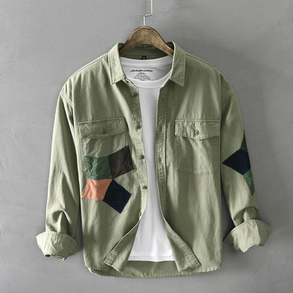 men's casual shirts fashion streetwear men patches designer cotton long sleeve shirt youth leisure hip hop camisas hombre, White;black
men's casual shirts fashion streetwear men patches designer cotton long sleeve shirt youth leisure hip hop camisas hombre, White;black