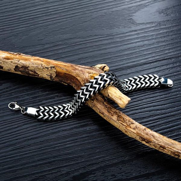 bangle v-365 titanium steel men's bracelet double-layer retro fish scale domineering trendy jewelry, Black
bangle v-365 titanium steel men's bracelet double-layer retro fish scale domineering trendy jewelry, Black