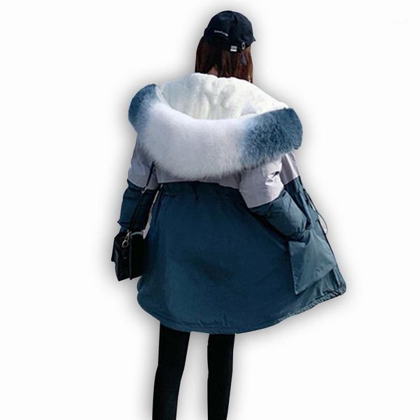 women's down & parkas foxtermor 2021 thick flocking wear winter autumn women jacket long sleeve adjustable waist cotton female clothin, Black
women's down & parkas foxtermor 2021 thick flocking wear winter autumn women jacket long sleeve adjustable waist cotton female clothin, Black