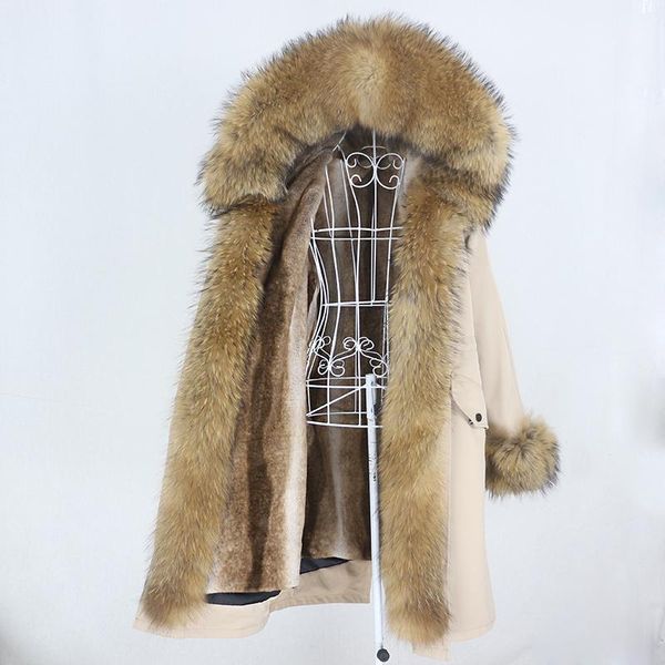 women's fur & faux oftbuy 2021 winter jacket women x-long parka waterproof natural raccoon hood real coat outerwear detachable streetwe, Black
women's fur & faux oftbuy 2021 winter jacket women x-long parka waterproof natural raccoon hood real coat outerwear detachable streetwe, Black