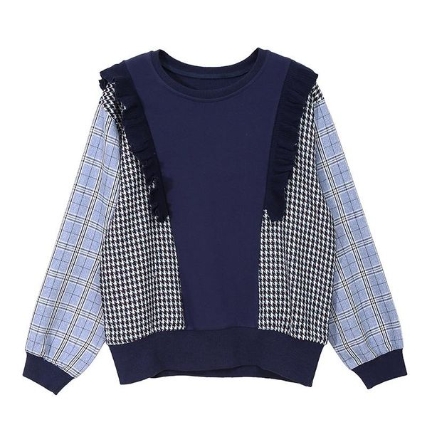 women's hoodies & sweatshirts 2021 casual fashion o-neck chic hoodie plaid patchwork long-sleeve harajuku pullover quality, Black
women's hoodies & sweatshirts 2021 casual fashion o-neck chic hoodie plaid patchwork long-sleeve harajuku pullover quality, Black