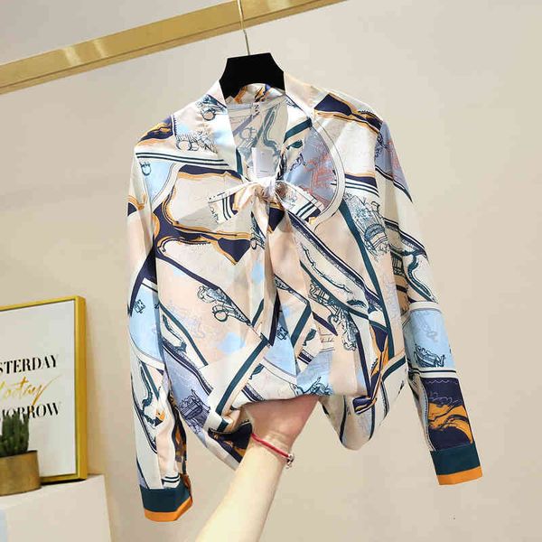 shirt sash bow collar camisas para mujer ladies chic up abstract geometric long sleeve women, White
shirt sash bow collar camisas para mujer ladies chic up abstract geometric long sleeve women, White