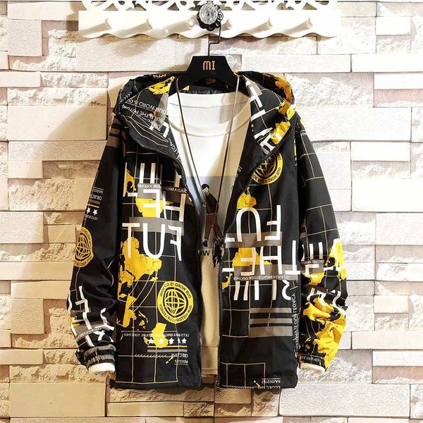 men's spring autumn jacket clothing male jackets bomber frock coat korean camouflage harajuku style hooded windbreaker, Black;brown
men's spring autumn jacket clothing male jackets bomber frock coat korean camouflage harajuku style hooded windbreaker, Black;brown