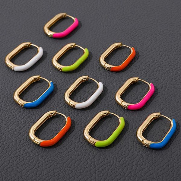 hoop & huggie trendy colorful dripping oil earrings for women fashion geometric gold color metal asymmetry jewelry gifts, Golden;silver
hoop & huggie trendy colorful dripping oil earrings for women fashion geometric gold color metal asymmetry jewelry gifts, Golden;silver