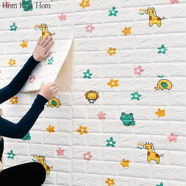self-adhesive waterproof pe foam wall stickers 3d brick cartoon animal pattern wallpaper children's room decor wallpapers
self-adhesive waterproof pe foam wall stickers 3d brick cartoon animal pattern wallpaper children's room decor wallpapers