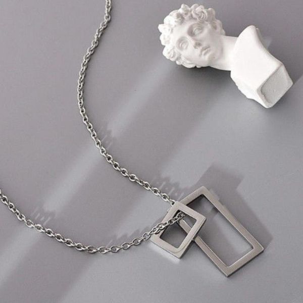 chains geometric rectangle square hip hop necklace couple harajuku ins cold wind punk street, Silver
chains geometric rectangle square hip hop necklace couple harajuku ins cold wind punk street, Silver