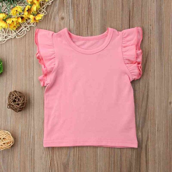 infant baby girl pure color cotton fly sleeves ruffles outfits sunsuit t shirts clothes, Blue
infant baby girl pure color cotton fly sleeves ruffles outfits sunsuit t shirts clothes, Blue