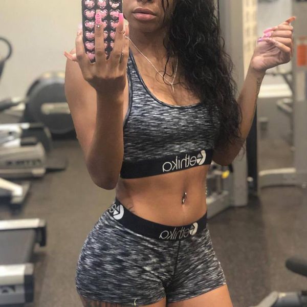 ethika fashion night party women tracksuits summer sleeveless short pant print 2pcs set gym running beach ladies sets, Gray
ethika fashion night party women tracksuits summer sleeveless short pant print 2pcs set gym running beach ladies sets, Gray