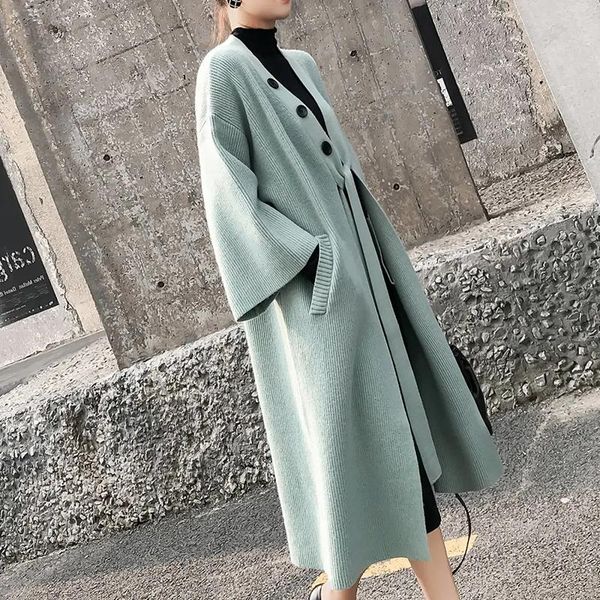 women's knits & tees autumn winter knitted cardigan long loose casual sweater outwear korean fashion design oversized office lady belt, White
women's knits & tees autumn winter knitted cardigan long loose casual sweater outwear korean fashion design oversized office lady belt, White