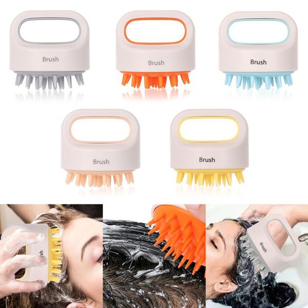hair brushes silicone shampoo brush massage comb does not hurt the head scalp anti-itching scratcher, Silver
hair brushes silicone shampoo brush massage comb does not hurt the head scalp anti-itching scratcher, Silver