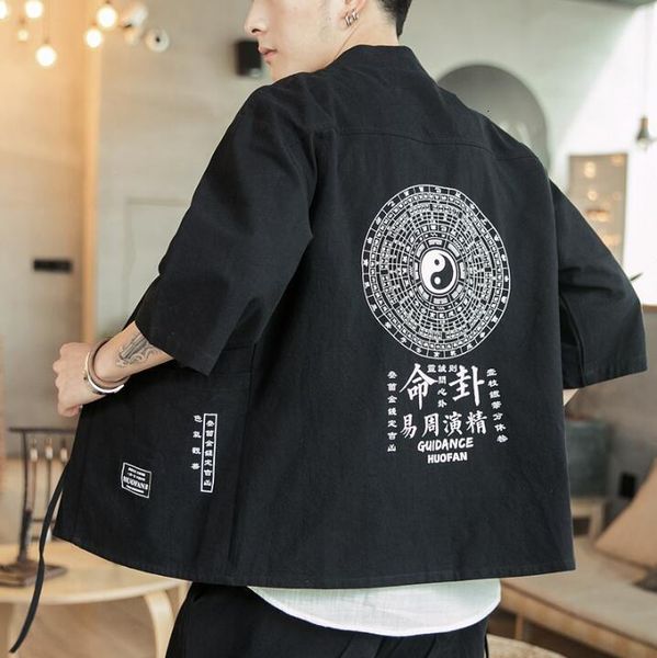 men's casual shirts chinese-style kimono japanese man cardigan harajuku male streetwear hawaiian shirt 5xl 2021, White;black
men's casual shirts chinese-style kimono japanese man cardigan harajuku male streetwear hawaiian shirt 5xl 2021, White;black