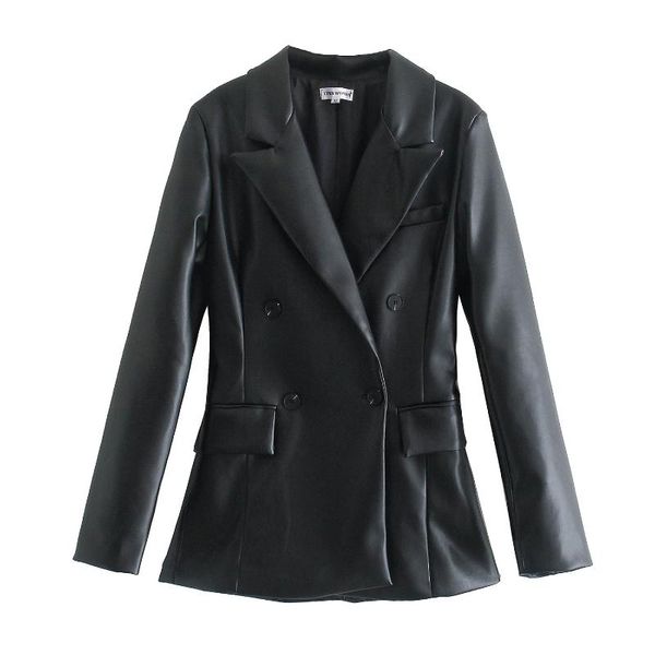 women's leather & faux willshela women fashion with pockets double breasted solid coat v-neck long sleeve vintage female coats chic, Black
women's leather & faux willshela women fashion with pockets double breasted solid coat v-neck long sleeve vintage female coats chic, Black