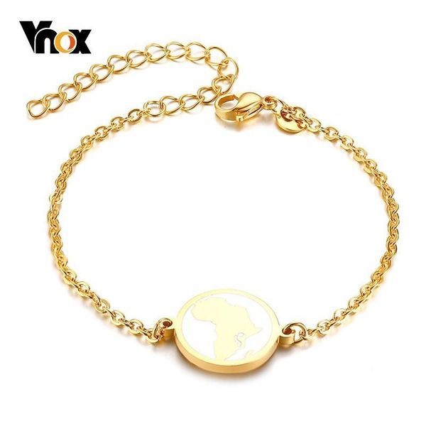 charm bracelets vnox designed africa map shaped for women gold color stainless steel bracelet gifts her, Golden;silver
charm bracelets vnox designed africa map shaped for women gold color stainless steel bracelet gifts her, Golden;silver