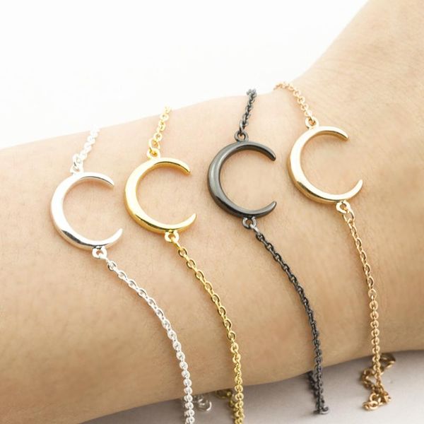 charm bracelets v attract 1pcs crescent moon jewelry women bracelet femme accessories copper bijoux stainless steel chain gift, Golden;silver
charm bracelets v attract 1pcs crescent moon jewelry women bracelet femme accessories copper bijoux stainless steel chain gift, Golden;silver