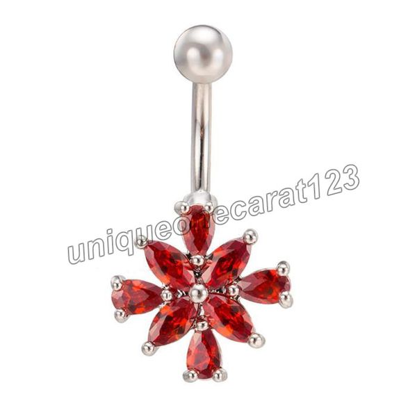 cz flower belly button ring dangle piercings navel rings crystal dancing accessories women piercing body jewelry for women, Silver 
cz flower belly button ring dangle piercings navel rings crystal dancing accessories women piercing body jewelry for women, Silver