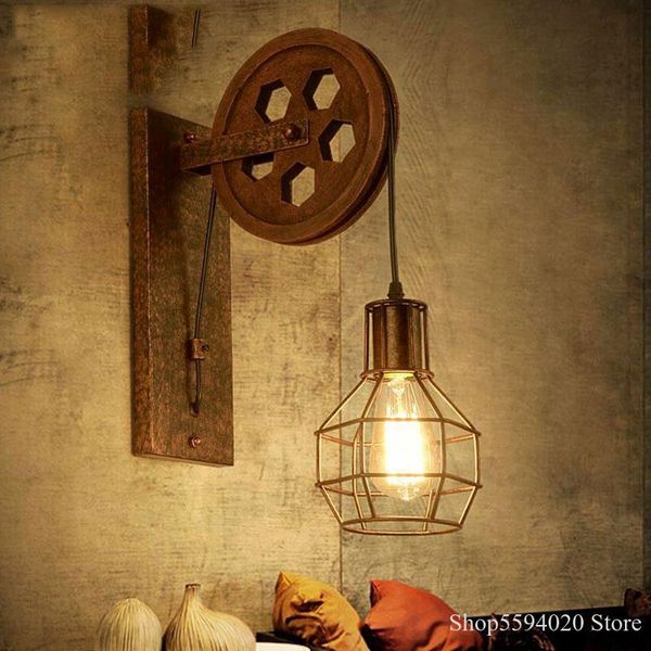 wall lamp loft retro lifting pulley light vintage industrial style iron lighting suspension pendant lamparas
wall lamp loft retro lifting pulley light vintage industrial style iron lighting suspension pendant lamparas