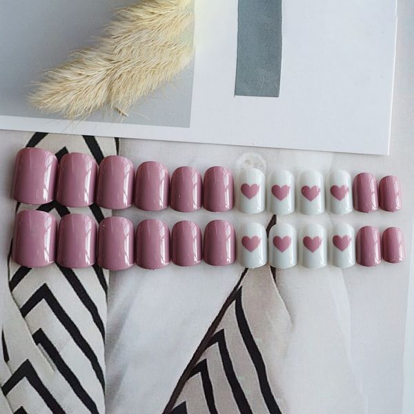 solid pure color heart fake nail art decoration fashionable design full cover false nails tips with glue sticker, Silver;gold
solid pure color heart fake nail art decoration fashionable design full cover false nails tips with glue sticker, Silver;gold